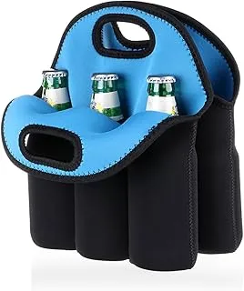 Sac isotherme porte-bouteilles BTSKY - En néoprène - Pour 6 bouteilles - Pour bières, biberons, canettes, boissons
