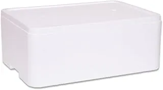 Boîte isotherme en polystyrène avec 20 kg / 20 l Thermobox pour le transport de nourriture, pratique, 55 x 38 x 21 cm