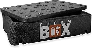 THERM BOX Boîte en polystyrène expansé GNL - Intérieur : 54x34x11 cm, 21,5 litres Boîte Isotherme Thermobox Boîte de Maintien au Chaud Glacière Conteneur Thermique Réutilisable