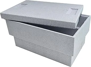 CLIMAPOR Caisse de transport Isotherme Plus - polystyrène - gris - 54,5 x 35 x 30 cm (~ 32 Litres) - Epaisseur : 2 cm - 1 pièce