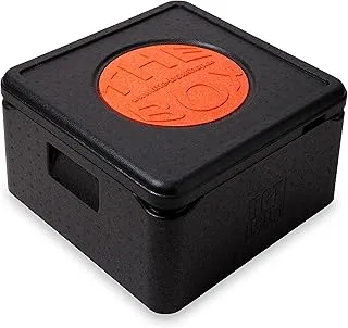 THE BOX-Pizza - Caisse isotherme de transport (~ 32 Litres) - 41 x 41 x 33 cm - hauteur utilisable : 26,5 cm - polypropylène - 1 pièce