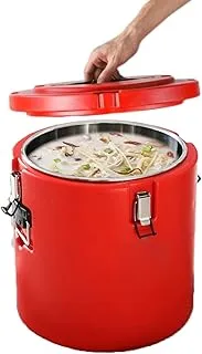 Sac de Transport Isotherme Portable pour Casserole à Soupe - Boîte Chaude et Froide - Grand tonneau Isotherme - Doublure en Acier Inoxydable avec Housse Anti-poussière(15 l)