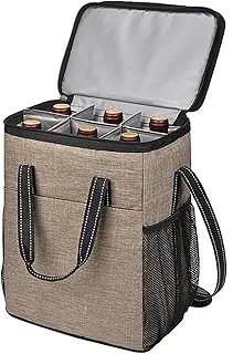Sac isotherme pour 6 bouteilles de vin - Étanche - Épais - Pour voyage, camping et pique-nique
