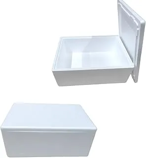 Boîte en polystyrène avec couvercle 497 x 330 x 120 mm - Conteneur isotherme de 10 kg Transport et stockage